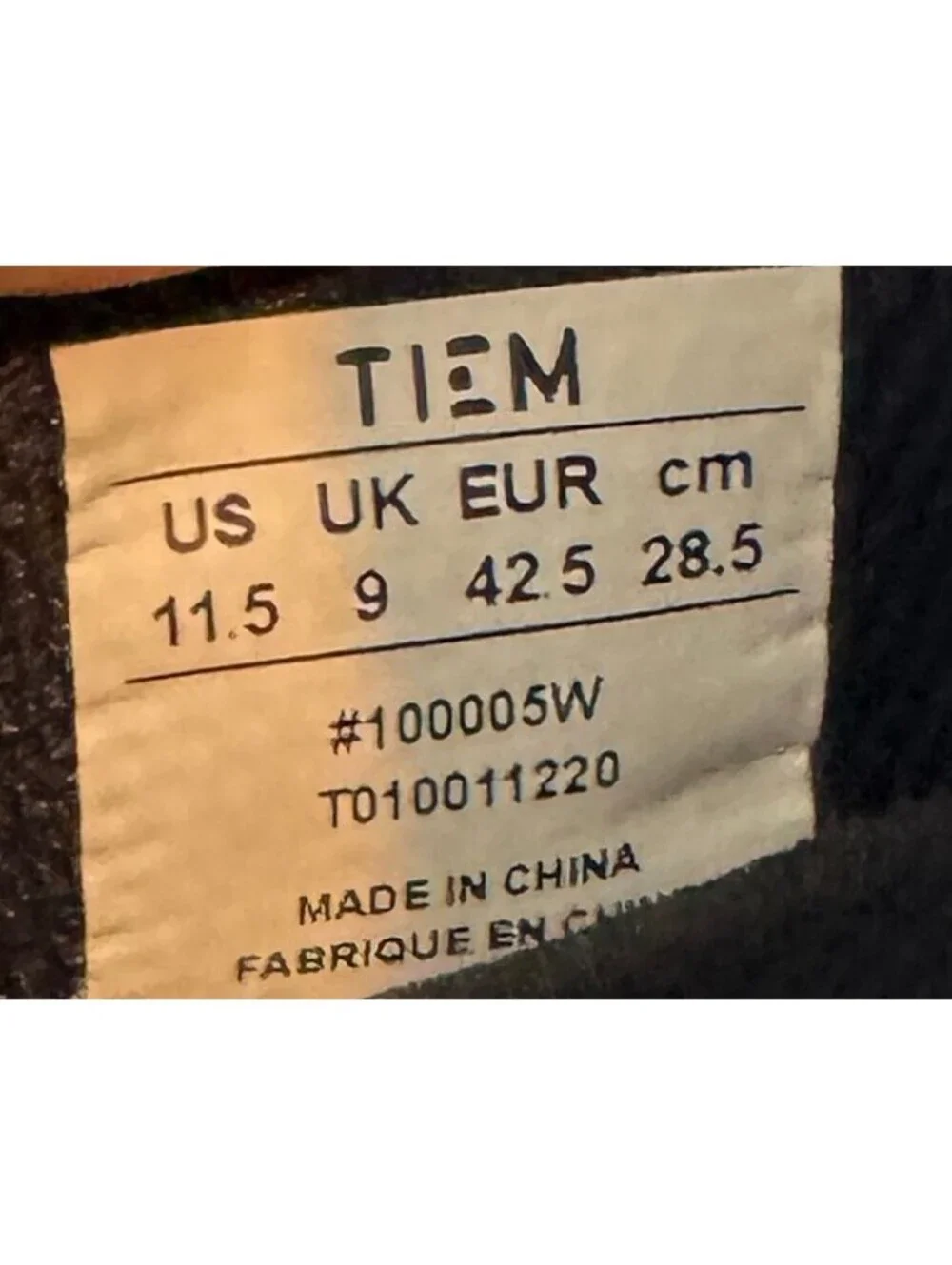 Brand New TIEM Slipstream Indoor Cycling Shoes Black Size 11.5